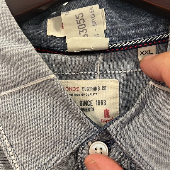 7 Diamonds Long Sleeve Button Down Shirt - Picture 2 of 3